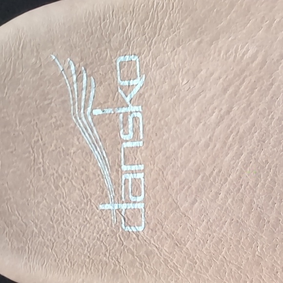 Dansko Woman's Black Marty Milled Nubuck Leather Clogs,Size 38 . - Picture 8 of 13